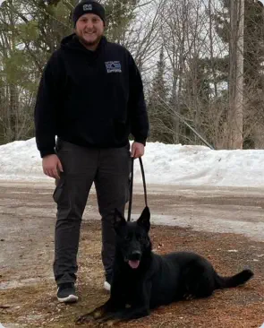 Rajzi and Handler Nate Krueger