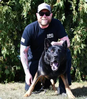 Rambo and Handler Eric Windell