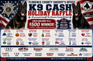Florence County Sheriff's Office K9 Cash Holiday Raffle - Police K9 Fundraiser